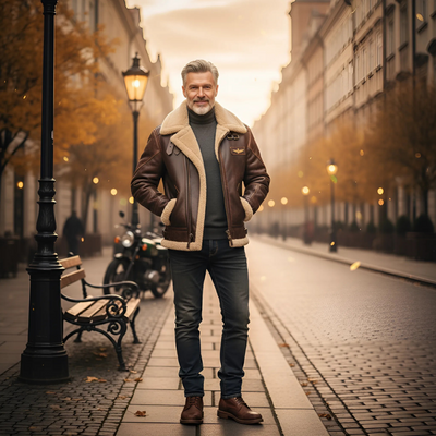 Albert | Vintage'owa Lurtka Lotnicza z Podszewką z Polaru