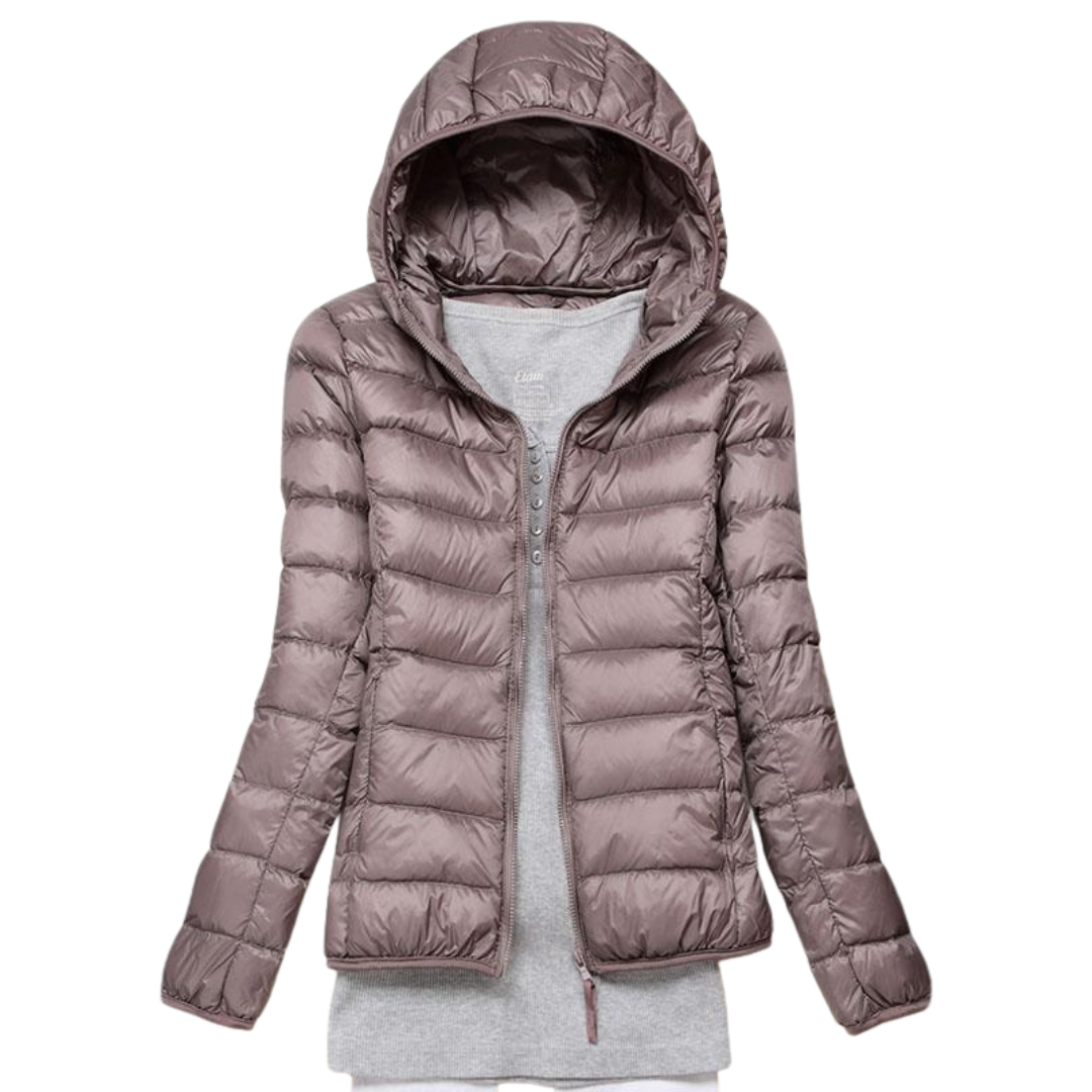 Karolina | Wodoodporna Kurtka z Wypełnieniem z Puchu Kaczego