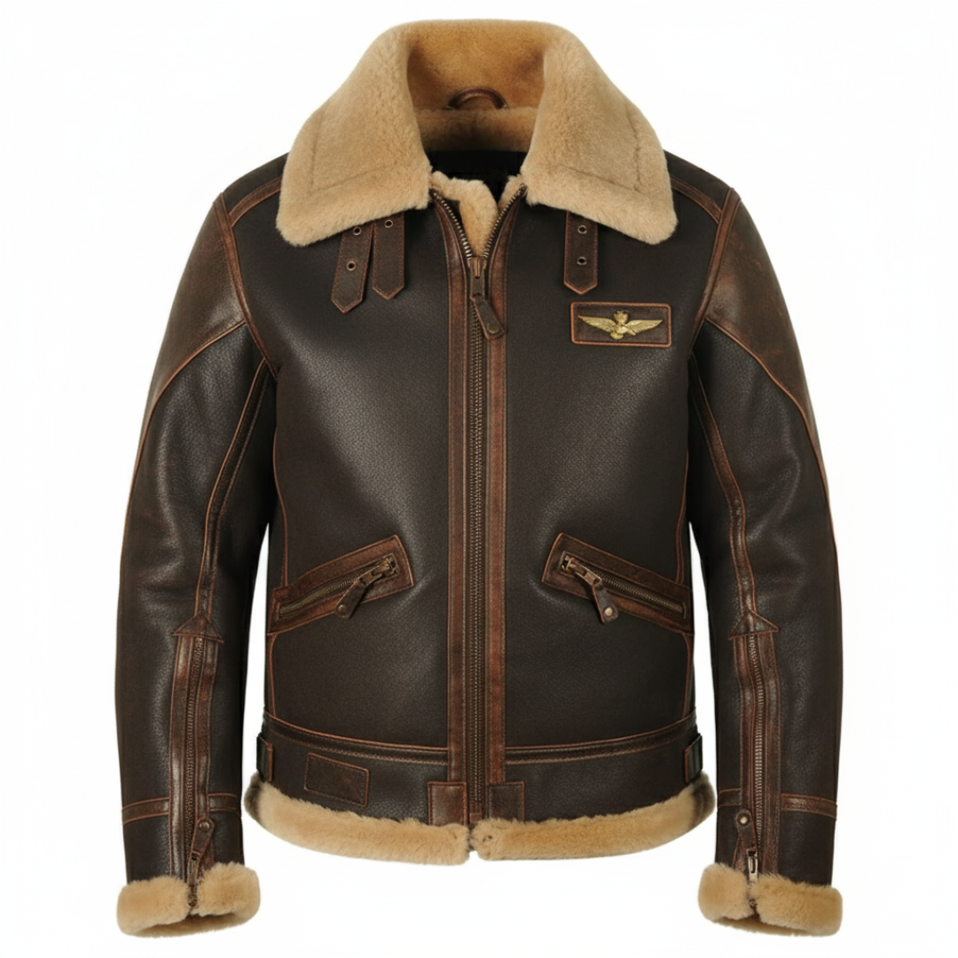 Albert | Vintage'owa Lurtka Lotnicza z Podszewką z Polaru