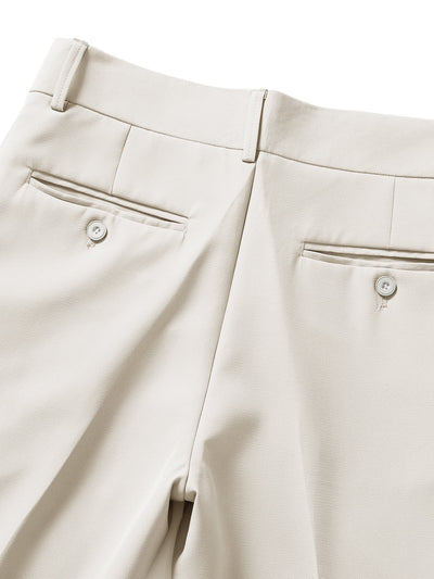 Slim Fit Tapered Cropped Trousers