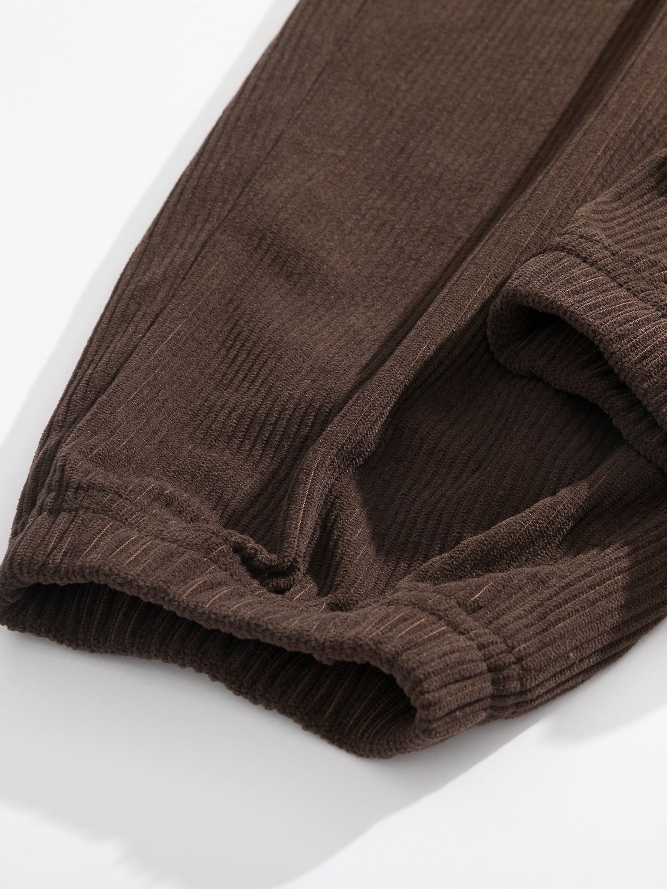 Spodnie dresowe z sznurkiem z materiału sztruksowego