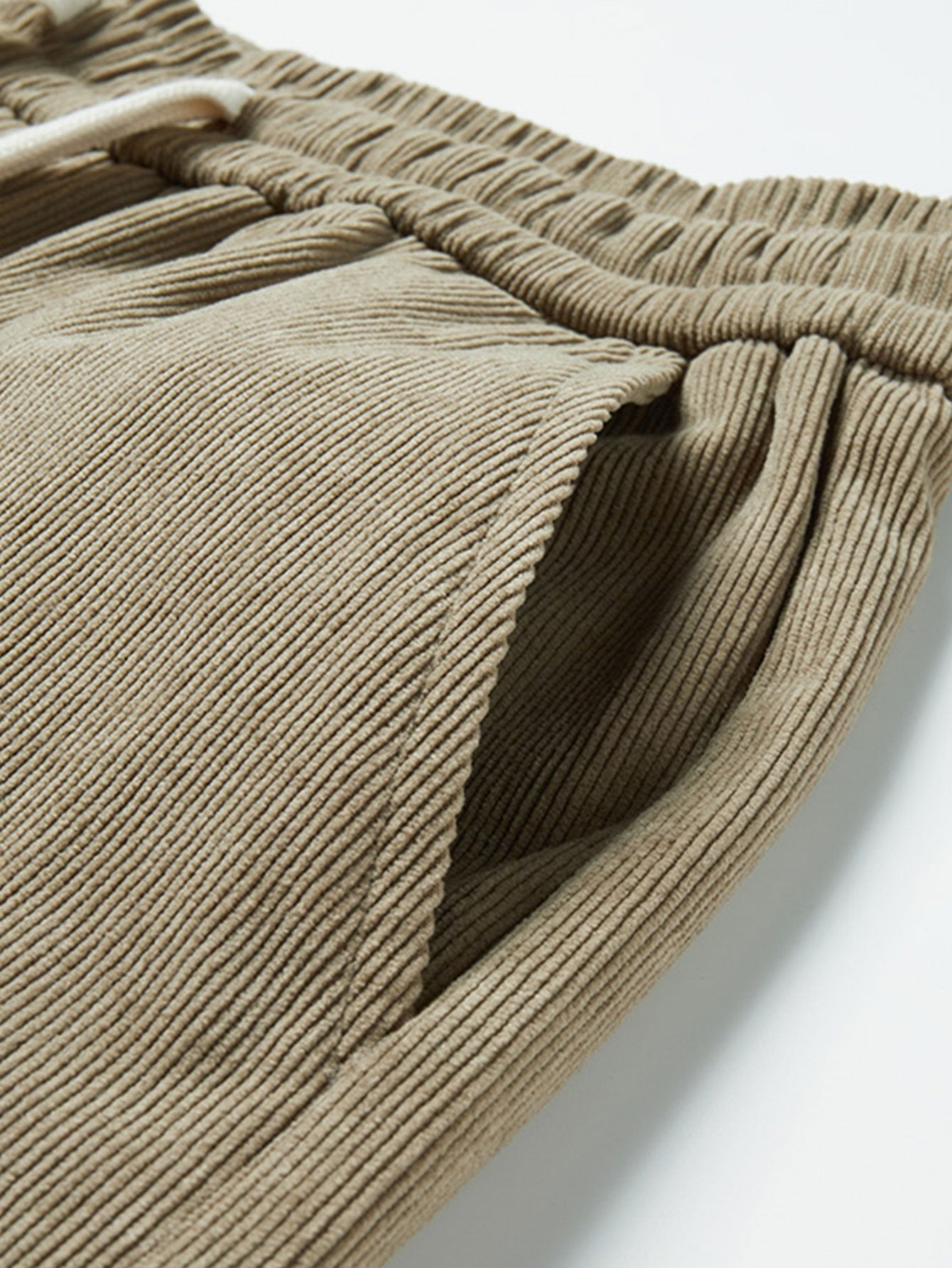 Spodnie Cargo z Cordurowego Materiału