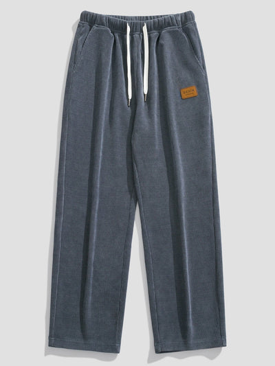 Proste Nogawki Spodnie Żakardowe