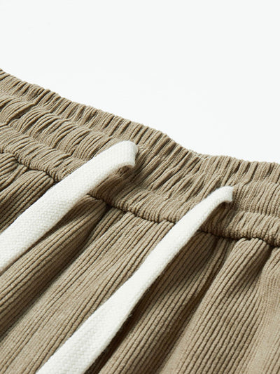 Spodnie Cargo z Cordurowego Materiału