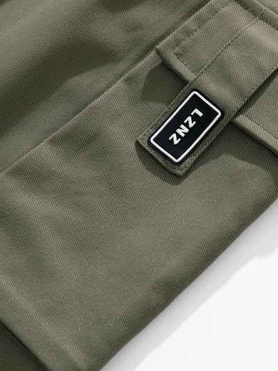 Spodnie cargo z troczkami