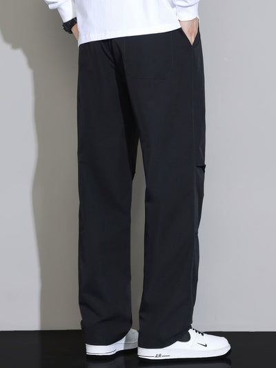 Spodnie z prostymi nogawkami i sznurkiem